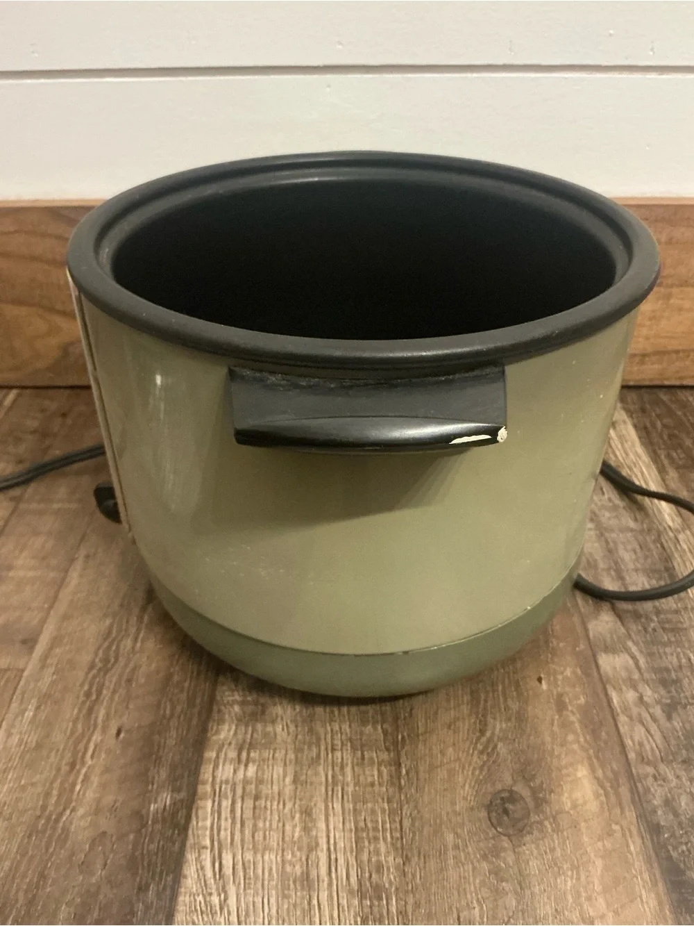 Vintage Sunbeam Cooker Deep Fryer CF-A Green Electric Fryer Basket Lid USA